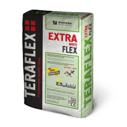 ТЕРАФЛЕКС EXTRA FLEX WHITE лепило с фибри  цвят бяло - торба 25 кг