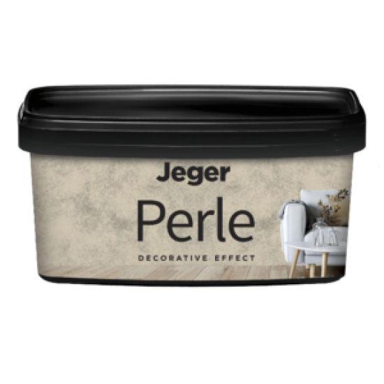 Jeger Perle Декоративна текстурирана боя с фин метален блясък и ефект на фин пясък