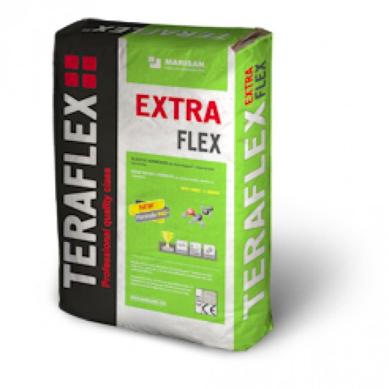 ТЕРАФЛЕКС EXTRA FLEX  флексово лепило с фибри - торба 25 кг