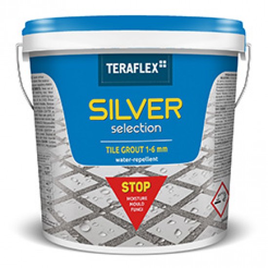 ТЕРАФЛЕКС® SILVER SELECTION  фугираща смес за баня цвят бял - кофа 2 кг