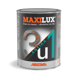 MAXILUX® 3в1 ANTIKA боя за метал директно върху ръжда - кутия 0,75 л