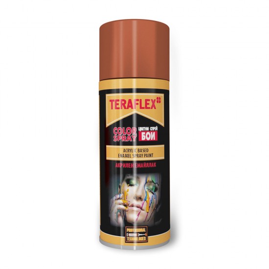 ТЕРАФЛЕКС COLOR SPRAY акрилен спрей- боя цвят кафяв - 400 мл  