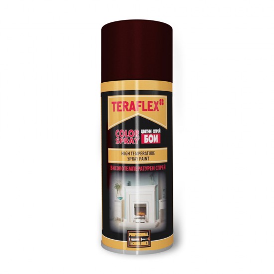 ТЕРАФЛЕКС COLOR SPRAY термоустойчива спрей - боя цвят кафяв мат - 400 мл