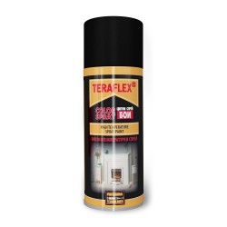 ТЕРАФЛЕКС COLOR SPRAY термоустойчива спрей -  боя цвят черен мат - 400 мл