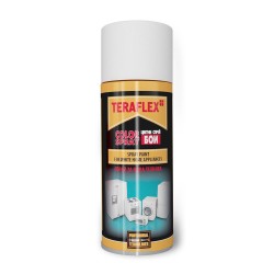 ТЕРАФЛЕКС COLOR SPRAY спрей боя за бяла техника  цвят бял гланц - 400 мл