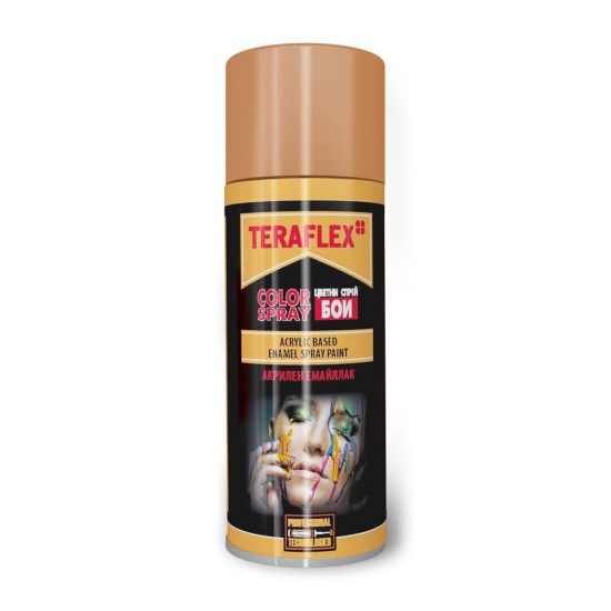 ТЕРАФЛЕКС COLOR SPRAY акрилен спрей - боя цвят стара мед металик - 400 мл