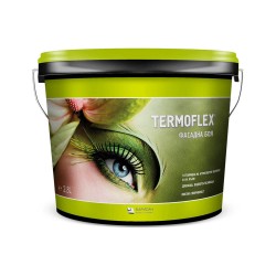 ТЕРМОФЛЕКС SUPER ELASTIC еластична силиконова боя за напукани фасади (бяла) - кофа 2,8 л