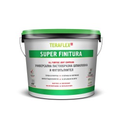 TERAFLEX SUPER FINITURA готова шпакловка и фугопълнител - кофа 6 - 20 кг