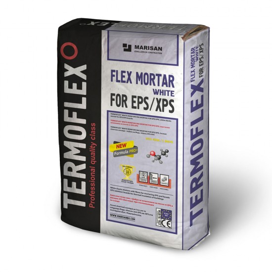 ТЕРМОФЛЕКС REINFORCING MORTAR - бяла шпакловка за EPS/XPS торба 25 кг
