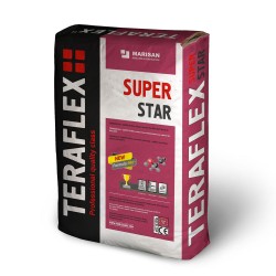 ТЕРМОФЛЕКС SUPER STAR - бяла, супер еластична шпакловка за EPS/XPS торба 25 кг