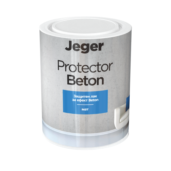 Jeger Protector Beton Матов защитен лак за декоративен ефект Jeger Beton
