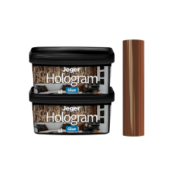 Jeger Hologram Комплект (метално фолио + лепило) за декоративни ефекти Jeger Hologram Black