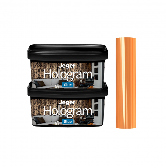 Jeger Hologram Комплект (метално фолио + лепило) за декоративни ефекти Jeger Hologram Black