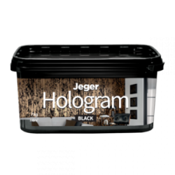 Jeger Hologram Black  Декоративен златен, сребърен, или меден ефект за стени, създаден от метализиращото фолио