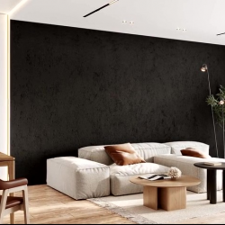 Jeger Beton Black  Декоративен ефект за стени, имитиращ черен бетон с вдлъбнатини